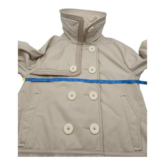 Lululemon jacket Women 8 Beige COCO Soft Shell Double Breasted Career Preppy - Picture 4 of 6